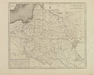 1796 M.Carey "Poland, Shewing the Claims of Russia, Prussia & Austria"