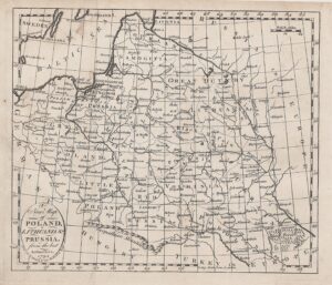 1795 W. Guthrie "New map of Poland Lithuania Prussia from the best Authorities"